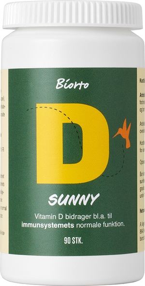 D Vitamin 85 mcg Biorto 90 vegetabilske kapsler